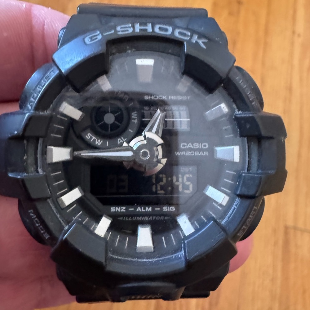 Casio G-Shock Black with Silver Accents